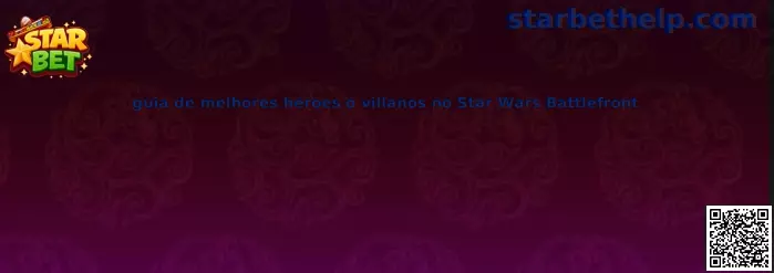 Guía de mejores héroes o villanos en Star Wars Battlefront